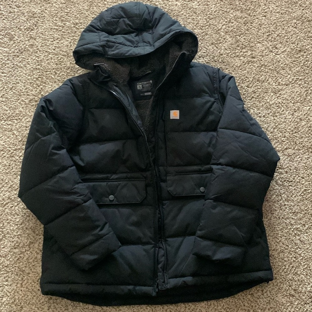 Carhartt winter jacket coat with hood super warm